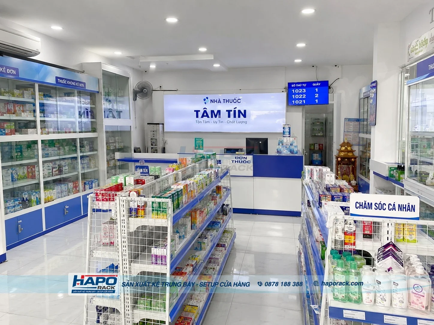 Tủ Kệ Quầy Thuốc 2027 – Mẫu Đẹp, Tiện Dụng, Dễ Bố Trí