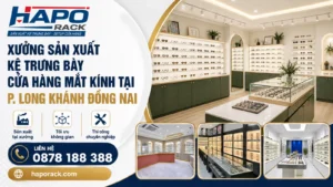 Xưởng Kệ Trưng Bày Cửa Hàng Mắt Kính Tại P. Long Khánh Đồng Nai Chuyên Nghiệp