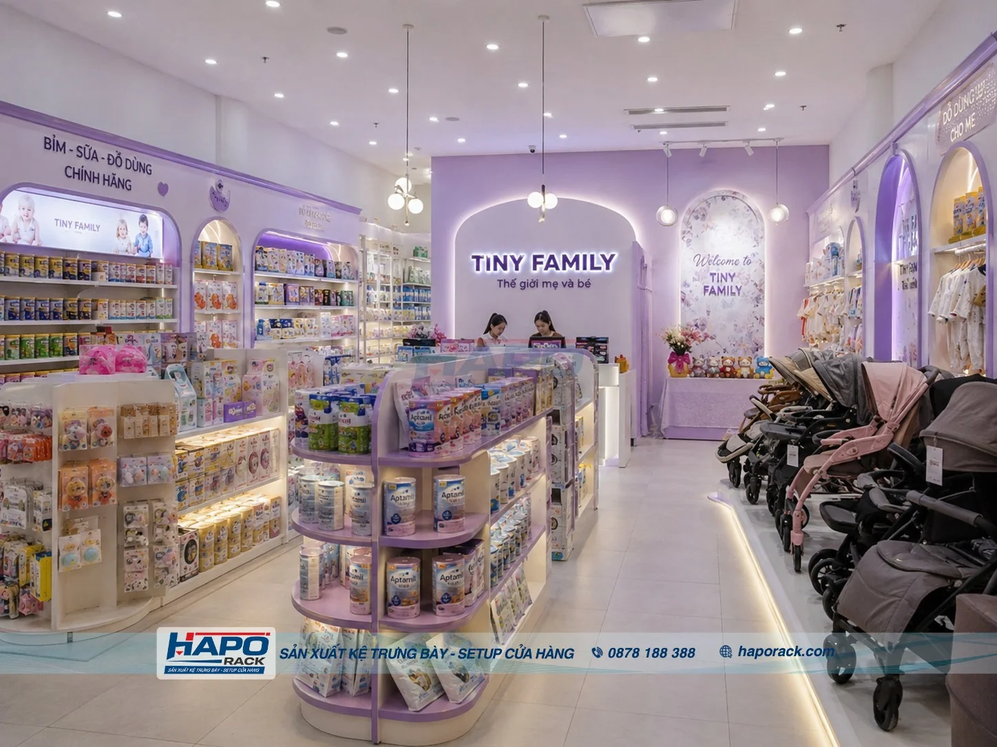 Xưởng Sản Xuất Kệ Cửa Hàng Mẹ Và Bé Tại P. Ô Môn TP. Cần Thơ – Giá Tốt, Chất Lượng
