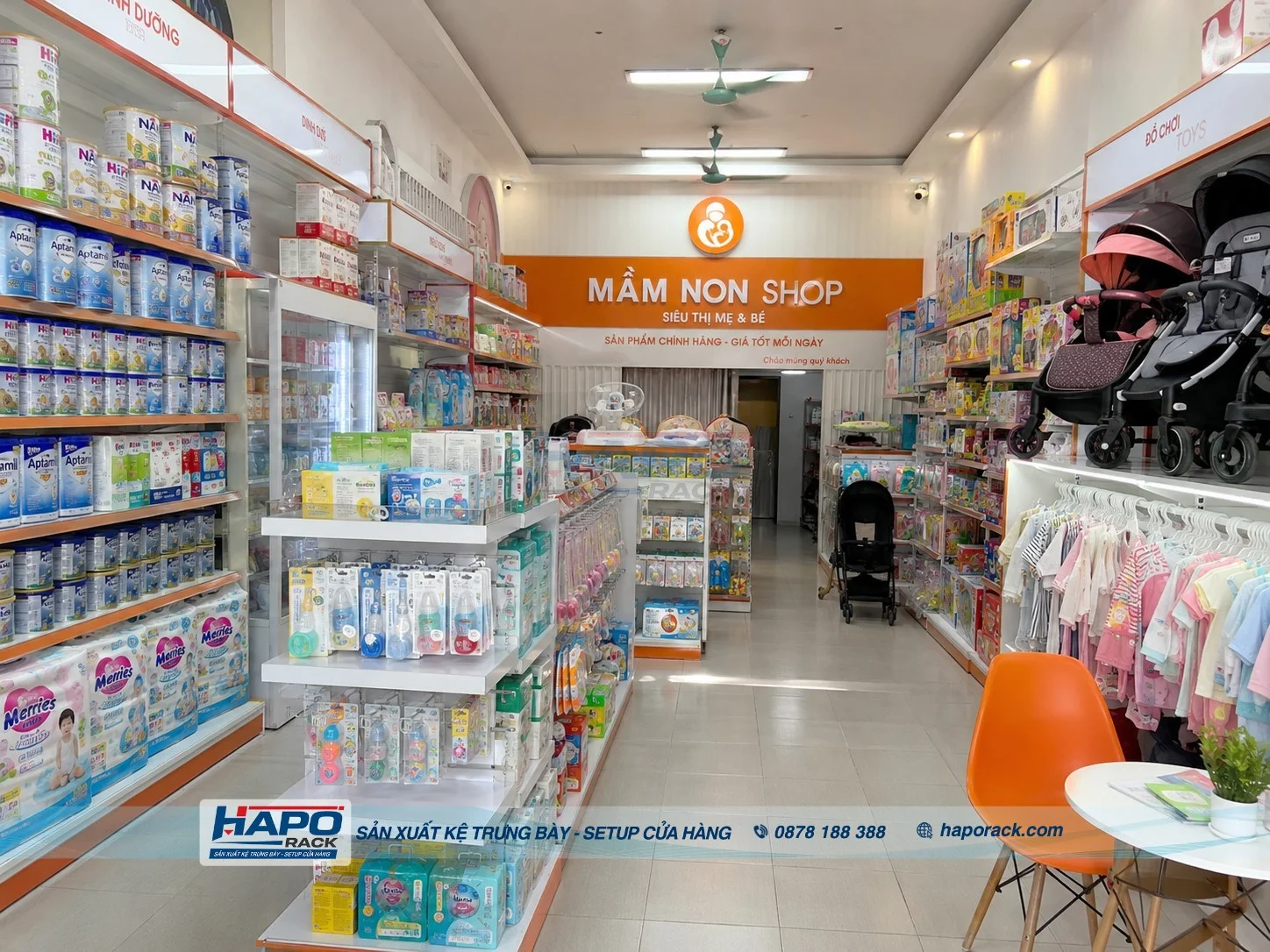 Xưởng Sản Xuất Kệ Shop Mẹ Và Bé Tại P. Cái Khế TP. Cần Thơ Giá Tốt