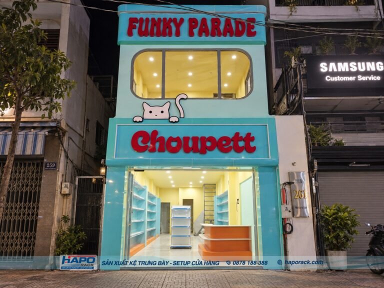 Thi Công Cửa Hàng PetShop FUNKY PARADE CHOUPETT