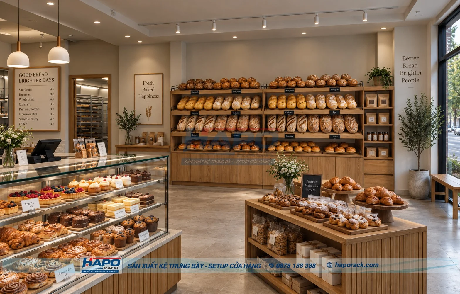 Giá Kệ Bánh Ngọt Bao Nhiêu? Top Mẫu Đẹp, Dễ Bố Trí Cho Cửa Hàng