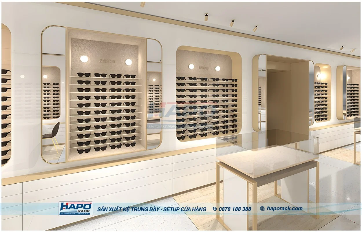 HAPO Rack Lắp Đặt Kệ Trưng Bày Mắt Kính Tại Xã Phú Lâm An Giang