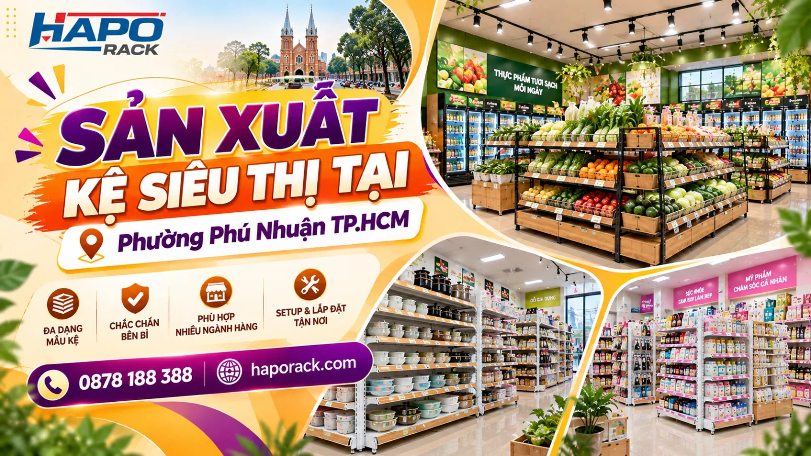 HAPO Rack – Sản Xuất Kệ Siêu Thị Tại Phường Phú Nhuận TP.HCM Giá Tốt