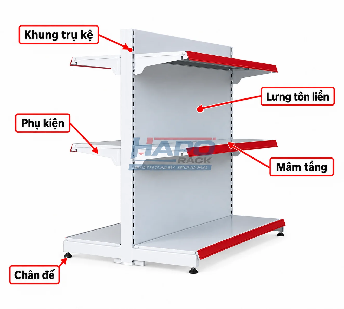 Kệ Đôi Lưng Tôn Liền Theo Yêu Cầu – Sản Xuất, Lắp Đặt Trọn Gói