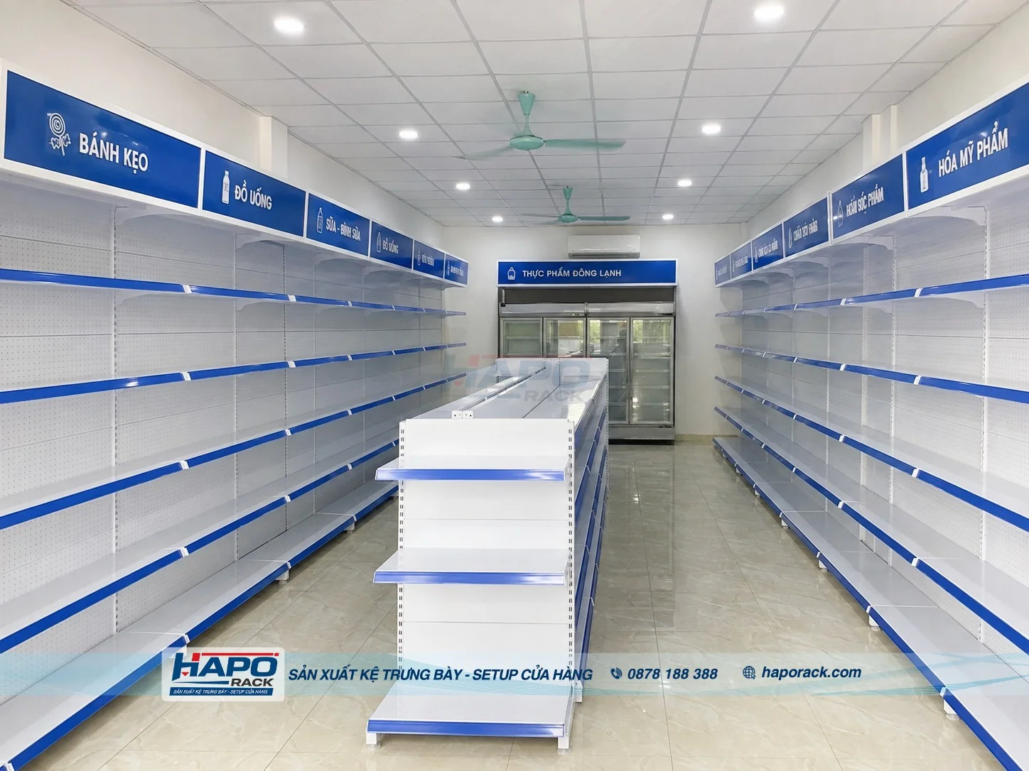 Kệ Đôi Trưng Bày Hàng Hóa – Tôn Liền Bền Chắc, Tối Ưu Công Năng