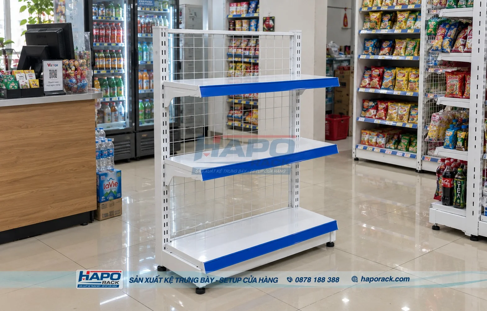 Kệ Đơn Lưng Lưới 3 Tầng Hay Kệ Đôi 3 Tầng Trưng Bày Được Nhiều Hơn?