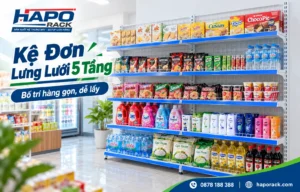 Kệ Đơn Lưng Lưới 5 Tầng: Cách Sắp Xếp Hàng Gọn Và Dễ Lấy