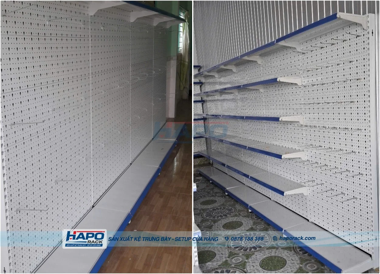 Kệ Đơn Lưng Tôn Lỗ 120cm – Tăng Diện Tích Trưng Bày Hiệu Quả