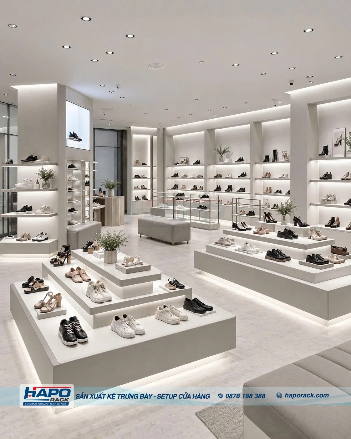 Kệ Giày Dép Treo Tường Đẹp, Gọn, Tiết Kiệm Không Gian Shop