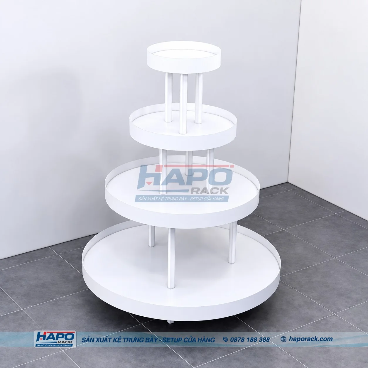 Kệ Lưng Bán Nguyệt 3–5 Tầng Giá Bao Nhiêu?