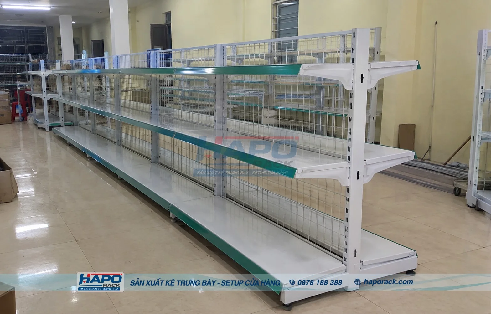 Kệ Lưng Lưới 3 Tầng – Nhận Sản Xuất Theo Kích Thước Yêu Cầu