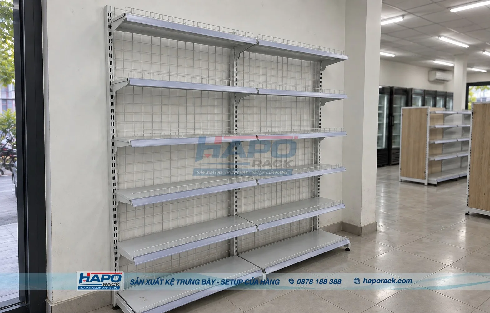 Kệ Lưng Lưới 6 Tầng HAPO Rack – Sản Xuất Và Lắp Đặt Trọn Gói