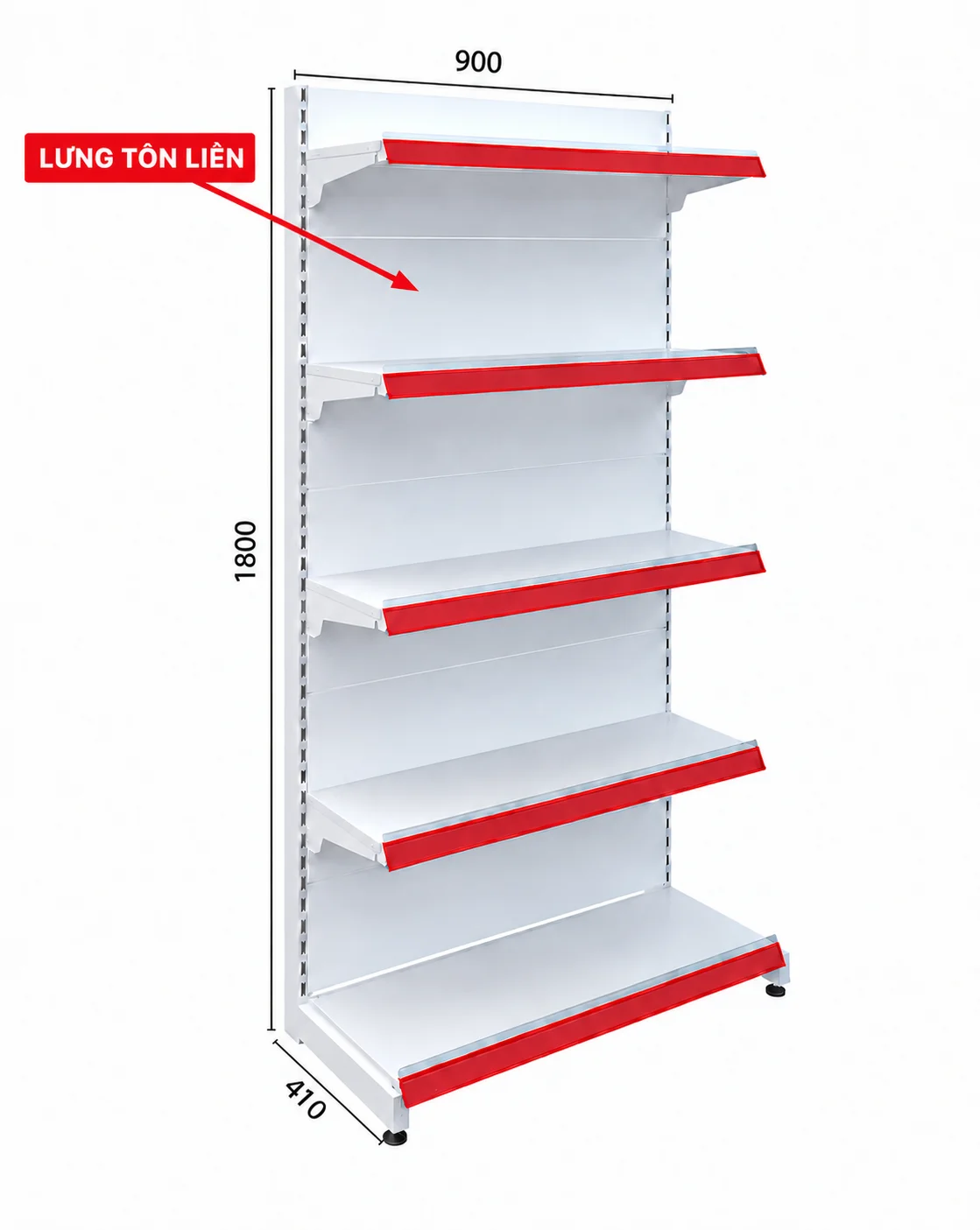 Kệ Lưng Tôn Liền 5 Tầng | Kích Thước, Giá & Mẫu Kệ Mới Nhất