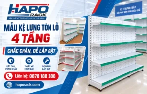 Kệ Lưng Tôn Lỗ 4 Tầng Bền Đẹp, Dễ Lắp Đặt