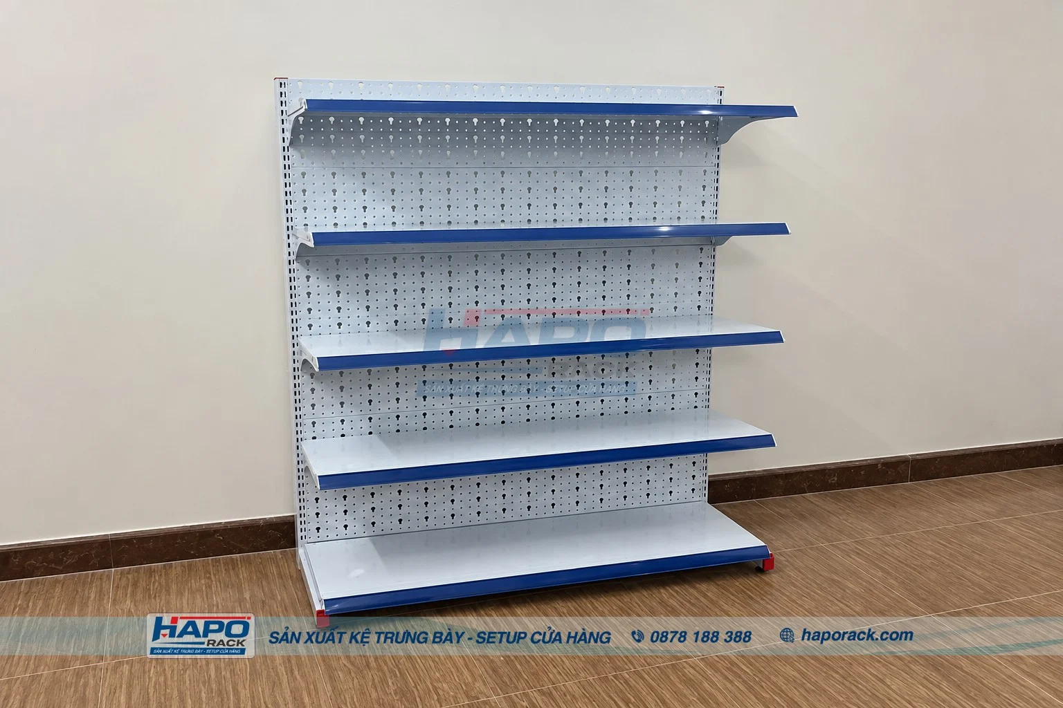 Kệ Lưng Tôn Lỗ 4 Tầng HAPO Rack – Đẹp, Dễ Lắp Đặt