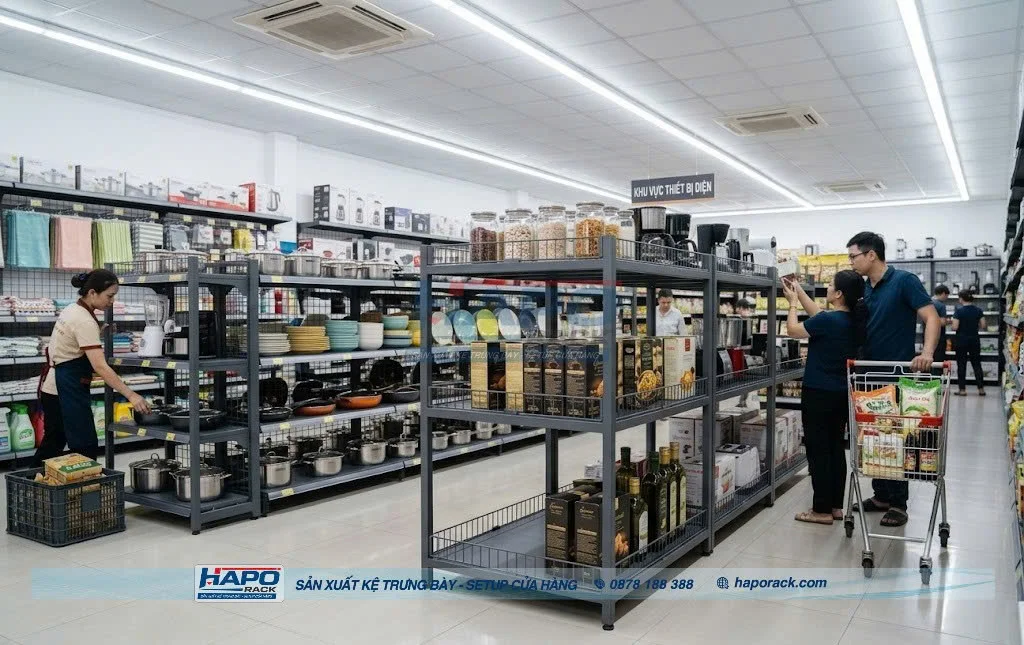 Kệ Móc Treo Đồ Gia Dụng Mẫu Mới, Tiết Kiệm Diện Tích Trưng Bày