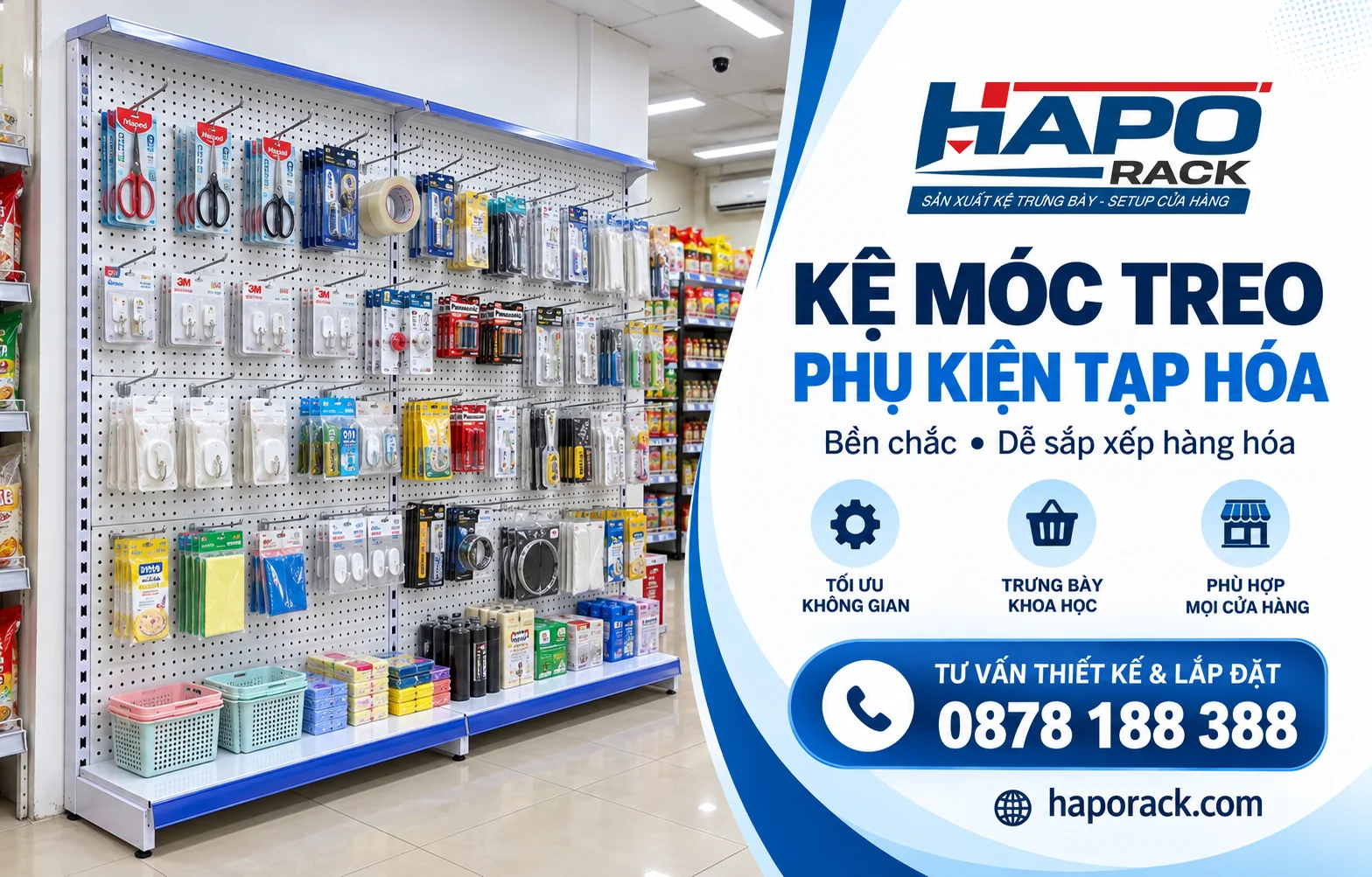 Kệ Móc Treo Phụ Kiện Tạp Hóa Có Gì Nổi Bật?