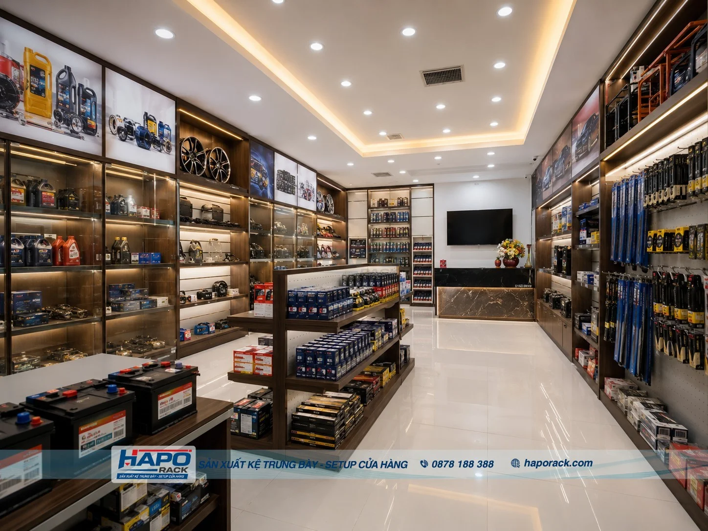 Kệ Phụ Tùng Ô Tô Chịu Tải Cao Cho Cửa Hàng, Đại Lý Và Garage