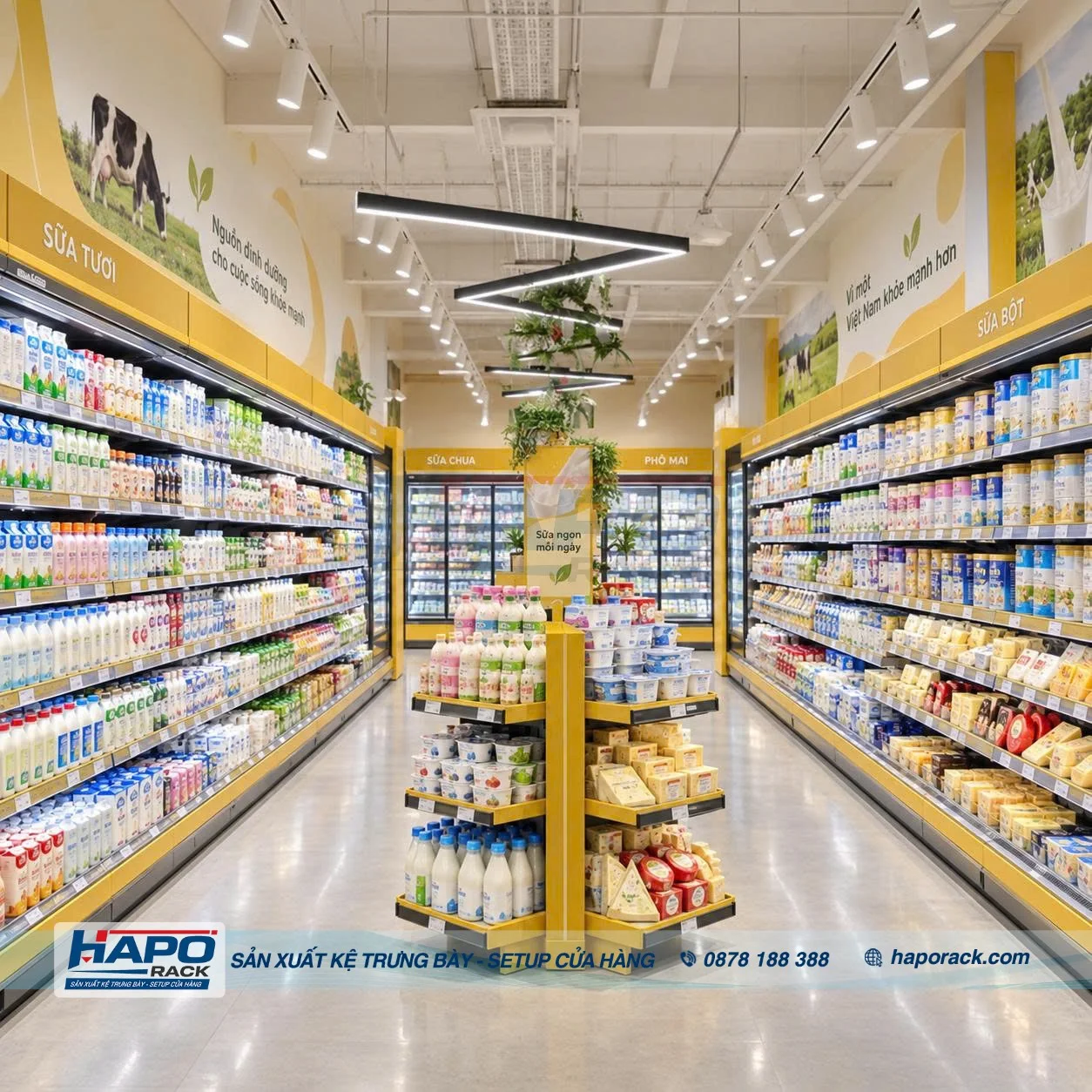 Kệ Sắt Trưng Bày Sữa Bột: Mẫu Bền Chắc, Chịu Tải Tốt, Dễ Bố Trí