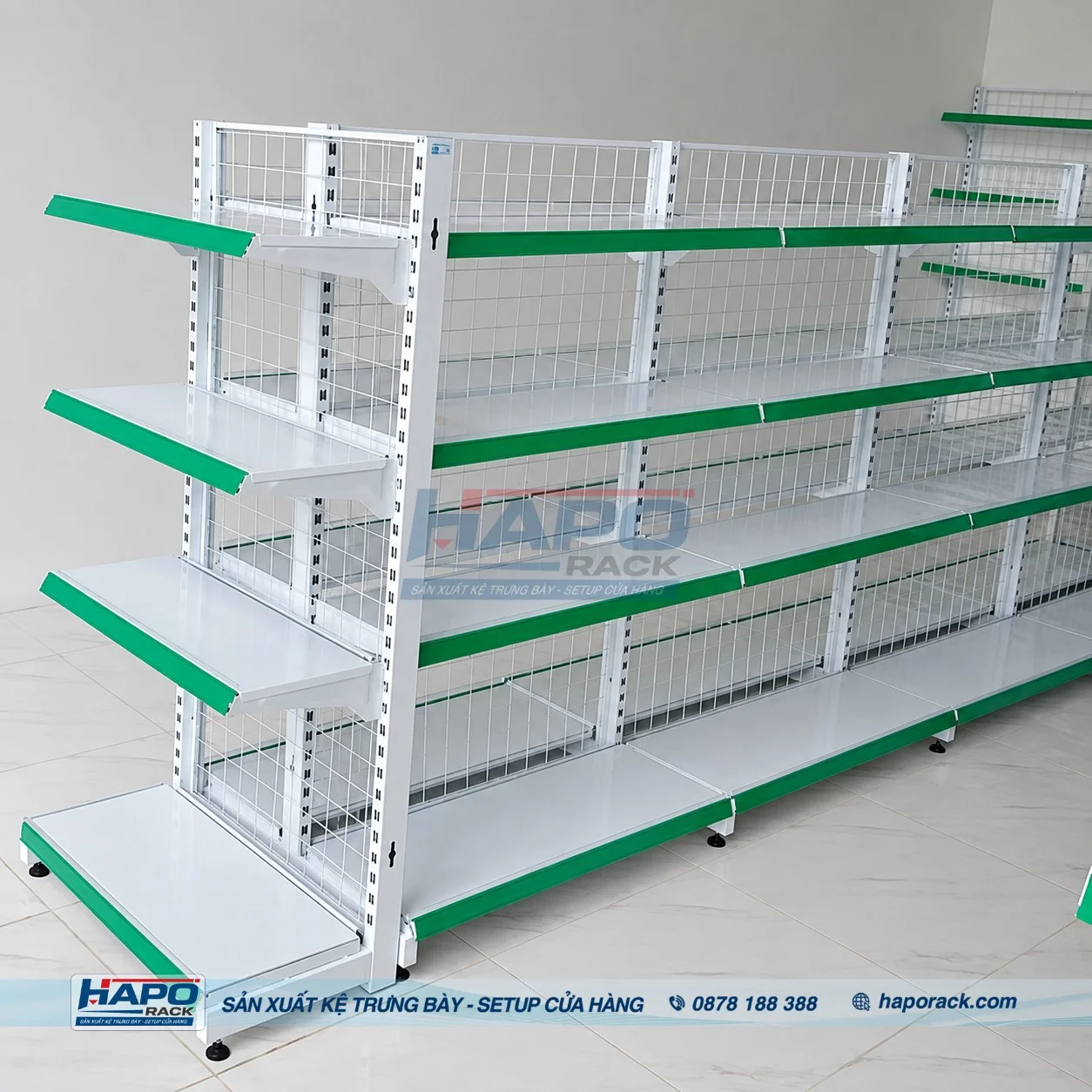 Kệ Siêu Thị Đôi Lưng Lưới Giá Tốt – Mẫu Kệ Mới Nhất