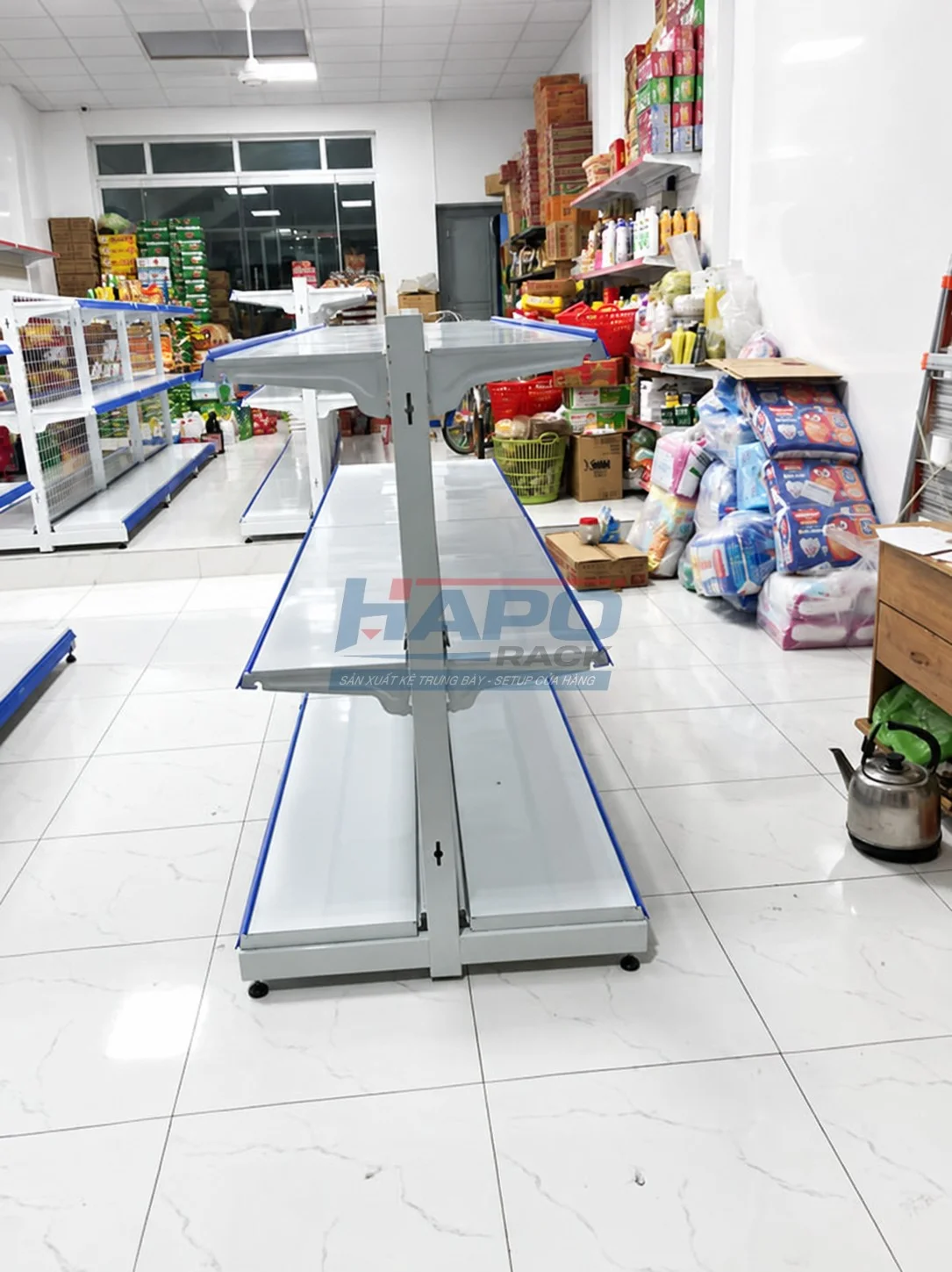 Kệ Siêu Thị Tôn Lỗ 3 Tầng Chắc Chắn, Dễ Trưng Bày