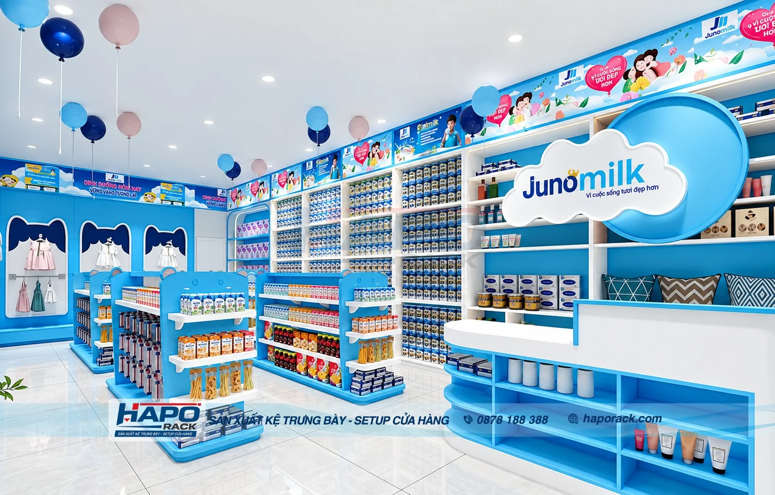 Kệ Sữa Bột Đẹp Cho Shop Mẹ Bé: Các Mẫu Được Dùng Phổ Biến
