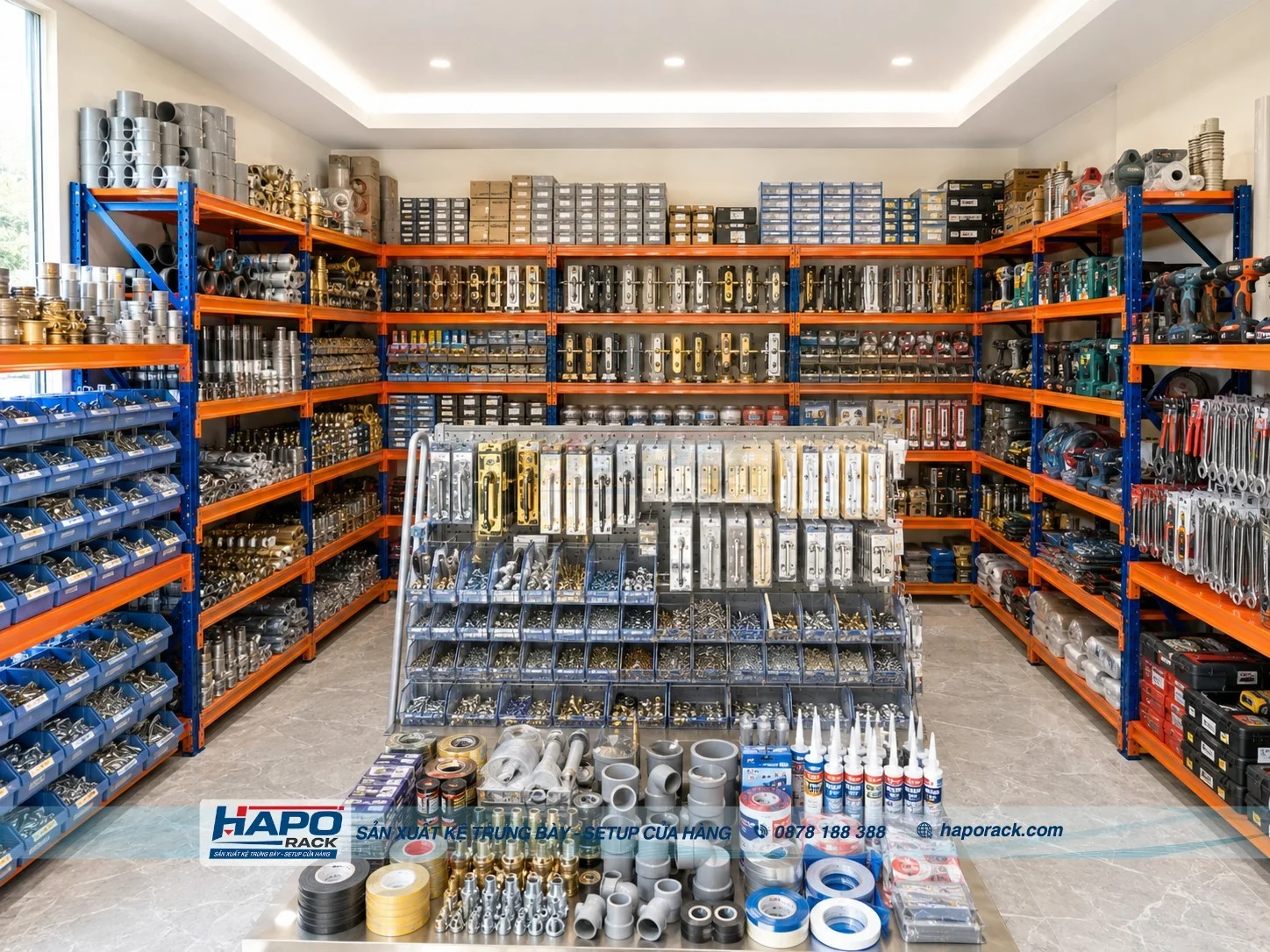Kệ Trưng Bày Dụng Cụ Cầm Tay Cho Cửa Hàng Kim Khí Đẹp, Bền 2027