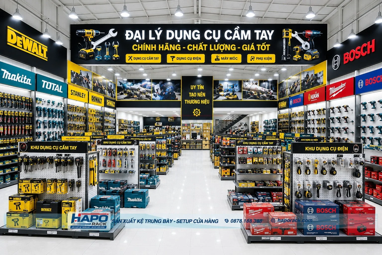 Kệ Trưng Bày Dụng Cụ Cơ Khí Bền Chắc Cho Cửa Hàng, Đại Lý 2027