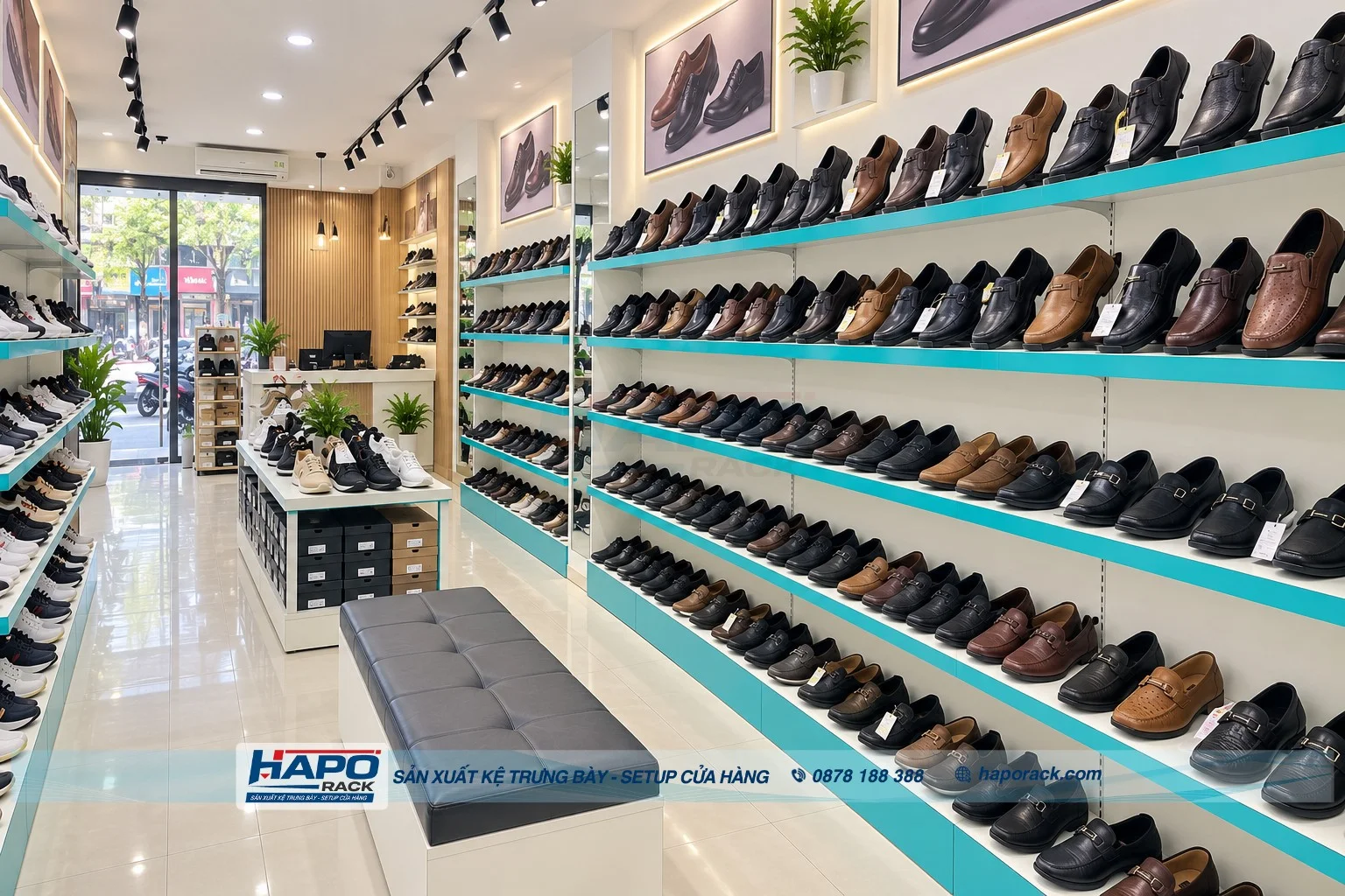 Kệ Trưng Bày Giày Dép Cho Shop Đẹp, Bền, Dễ Chọn Sản Phẩm