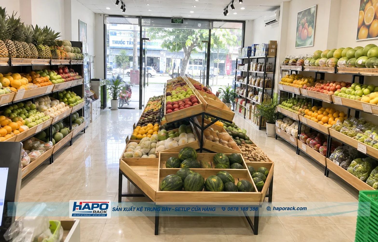 Kệ Trưng Bày Hoa Quả Đẹp Mới Nhất, Nhiều Mẫu Chắc Chắn, Tiện Dùng