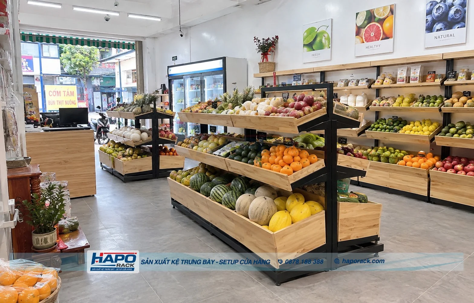 Kệ Trưng Bày Hoa Quả Mẫu Mới Nhất, Đẹp, Bền, Dễ Vệ Sinh