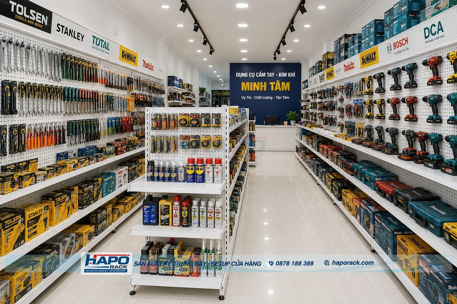 Kệ Trưng Bày Máy Khoan Chắc Chắn, Gọn Đẹp Cho Cửa Hàng 2027