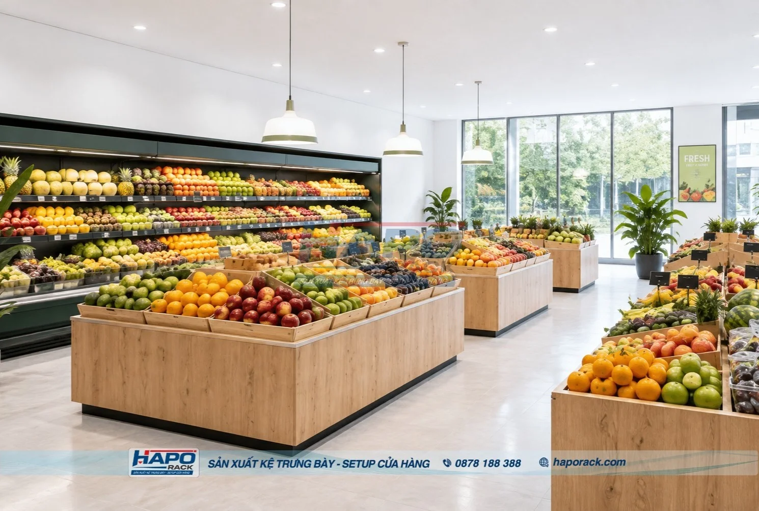 Kệ Trưng Bày Trái Cây Đẹp Mẫu Mới Nhất, Dễ Chọn Theo Nhu Cầu