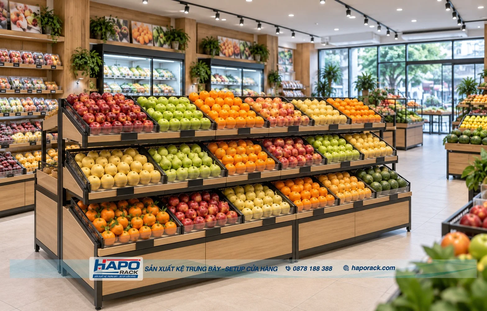 Kệ Trưng Bày Trái Cây Mới Nhất, Mẫu Đẹp Cho Shop Trái Cây Hiện Đại