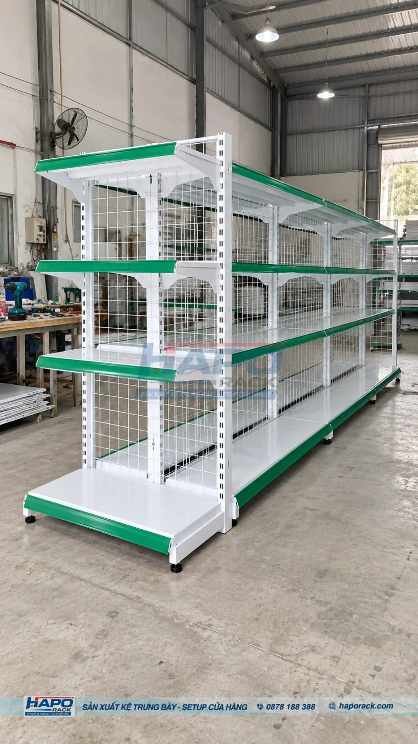 Kích Thước Kệ Lưng Lưới 4 Tầng: Cao, Dài, Rộng Bao Nhiêu?
