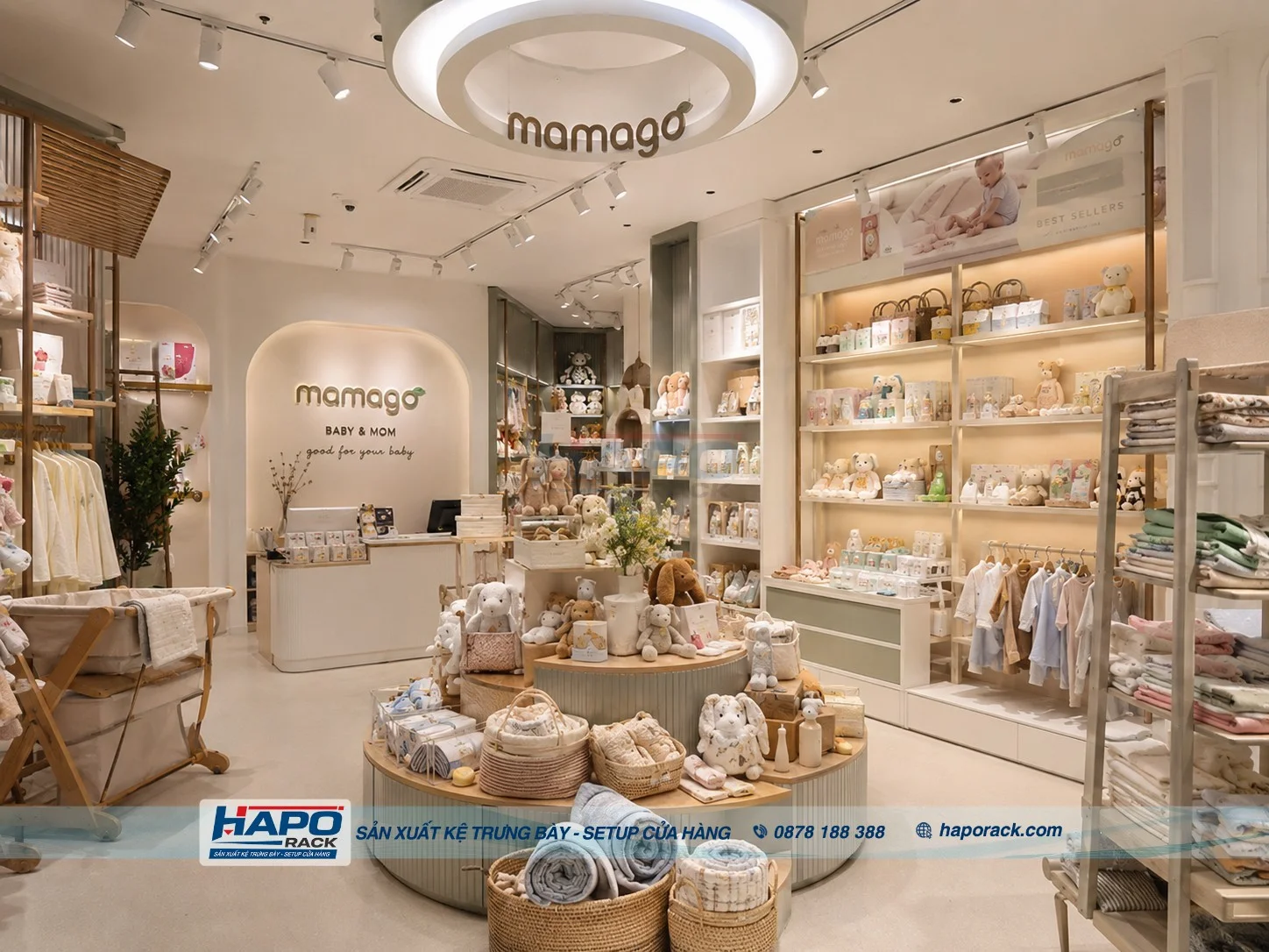 Lắp Đặt Kệ Cửa Hàng Mẹ Và Bé Tại Đại Thành TP. Cần Thơ – Hiện Đại, Dễ Bố Trí