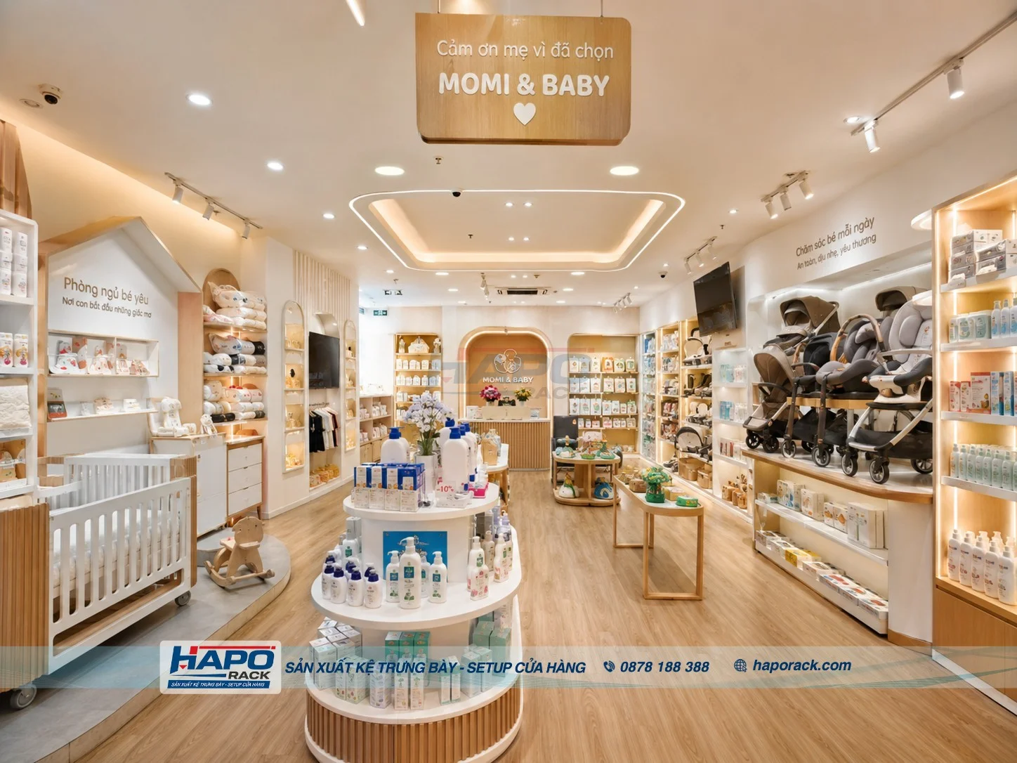 Lắp Đặt Kệ Shop Mẹ Và Bé Tại P. Quy Nhơn Đông Gia Lai – Hiện Đại, Đẹp Mắt, Dễ Sắp Xếp