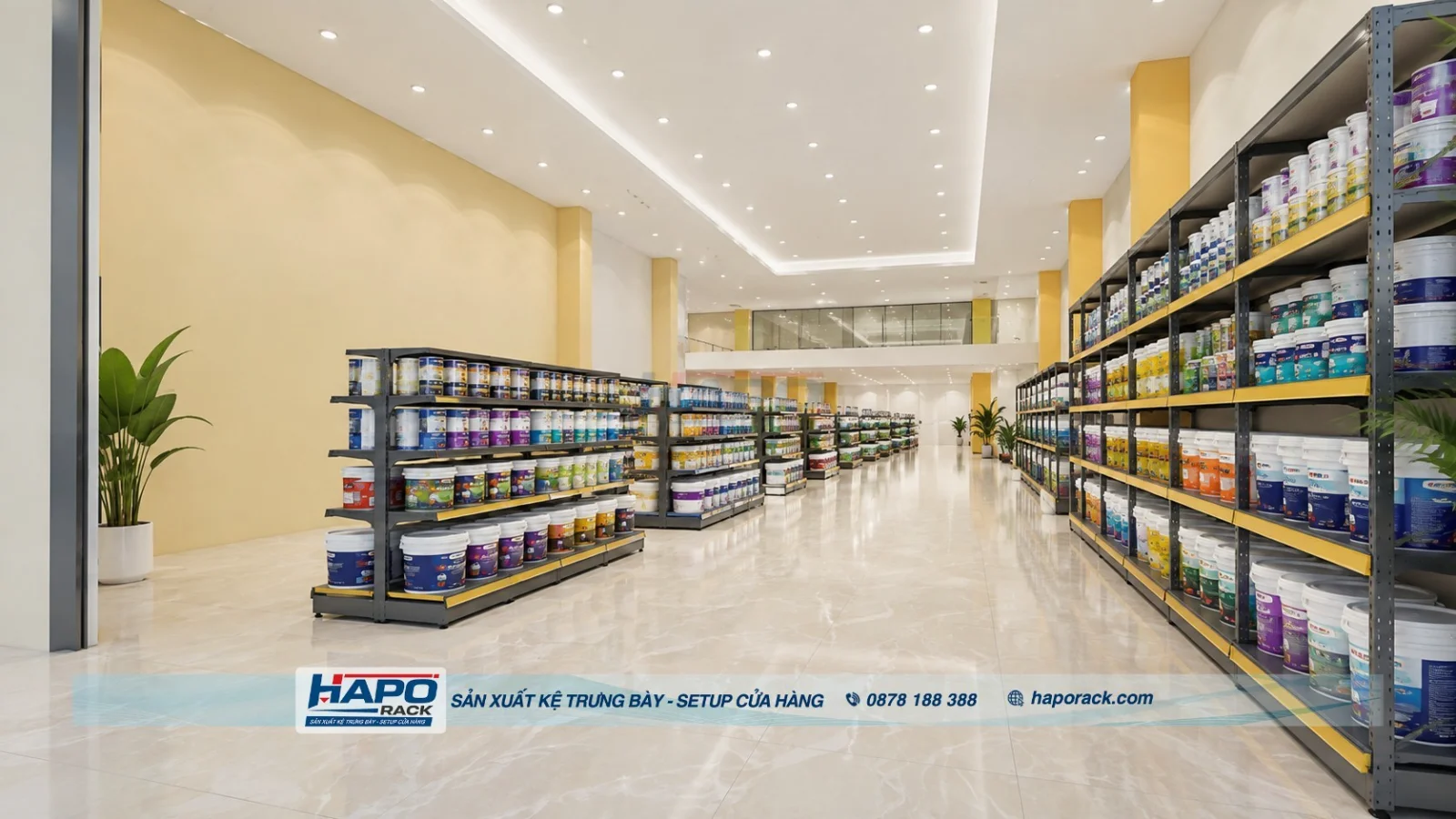 Mẫu Kệ Để Sơn Chịu Tải Tốt, Dễ Sắp Xếp Cho Cửa Hàng 2027