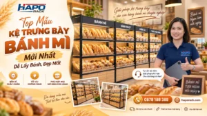 Mẫu Kệ Đựng Bánh Mì Nhiều Tầng Đẹp, Gọn, Dễ Bổ Sung Hàng