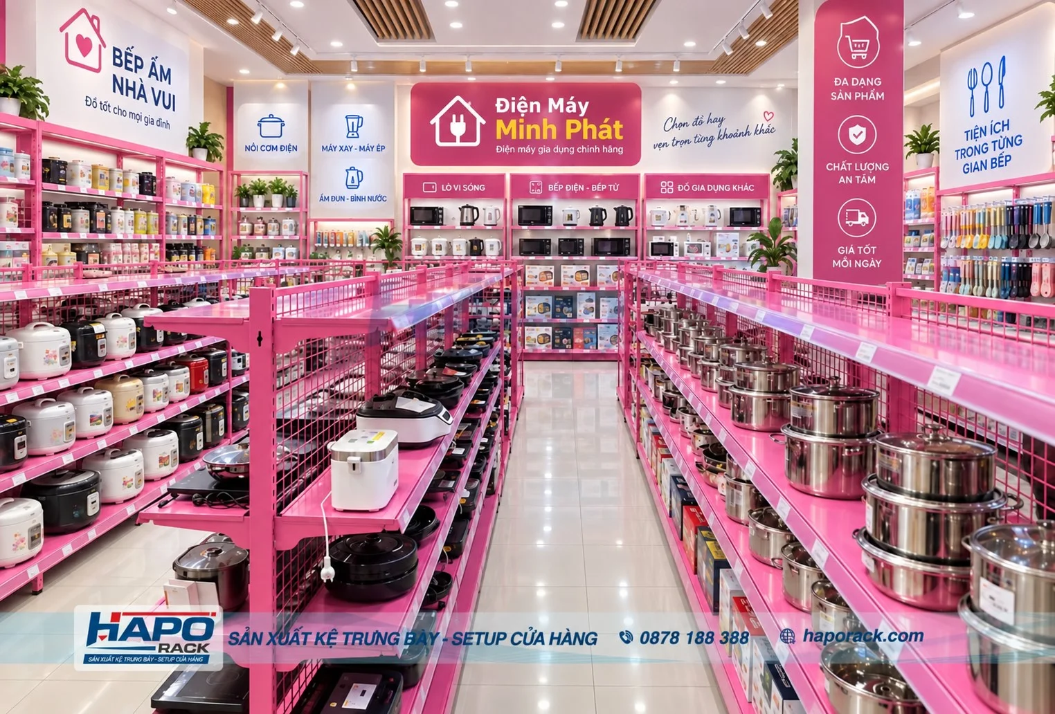 Mẫu Kệ Lưng Lưới Điện Máy Mới Nhất, Linh Hoạt, Chịu Tải Tốt