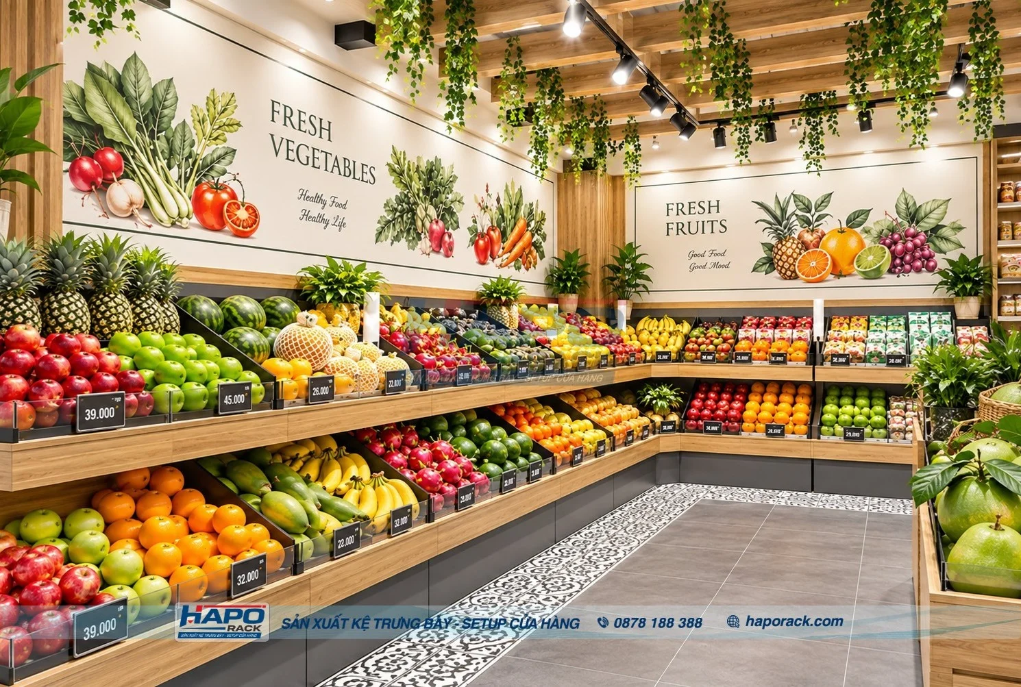 Mẫu Kệ Shop Trái Cây Mới Nhất Đẹp, Gọn Gàng, Tiện Sử Dụng