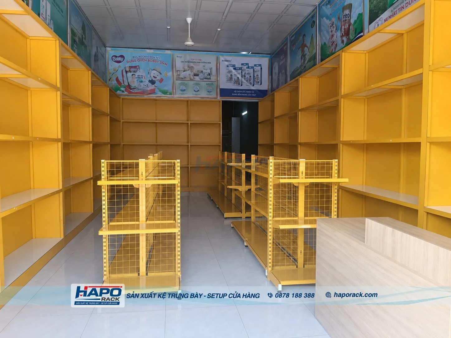 Sản Xuất Kệ Shop Mẹ Và Bé Tại P. Long Mỹ Cần Thơ – Bền Chắc, Tiện Sử Dụng
