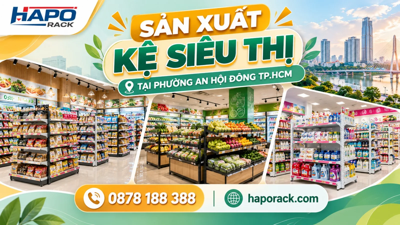 Sản Xuất Kệ Siêu Thị Tại Phường An Hội Đông – Giải Pháp Cho Cửa Hàng Bán Lẻ