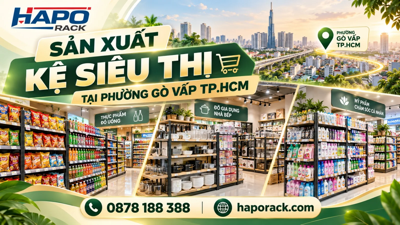 Sản Xuất Kệ Siêu Thị Tại Phường Gò Vấp – Giải Pháp Cho Cửa Hàng Bán Lẻ