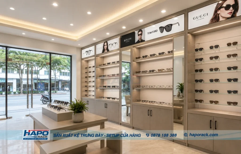 Thi Công Cửa Hàng Mắt Kính Tại Xã An Phú An Giang Chuyên Nghiệp