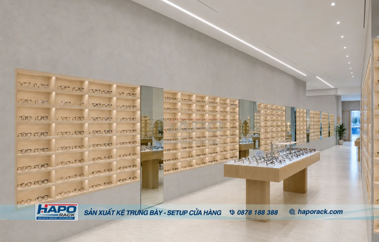 Thi Công Cửa Hàng Mắt Kính Tại Xã Nhơn Hội An Giang
