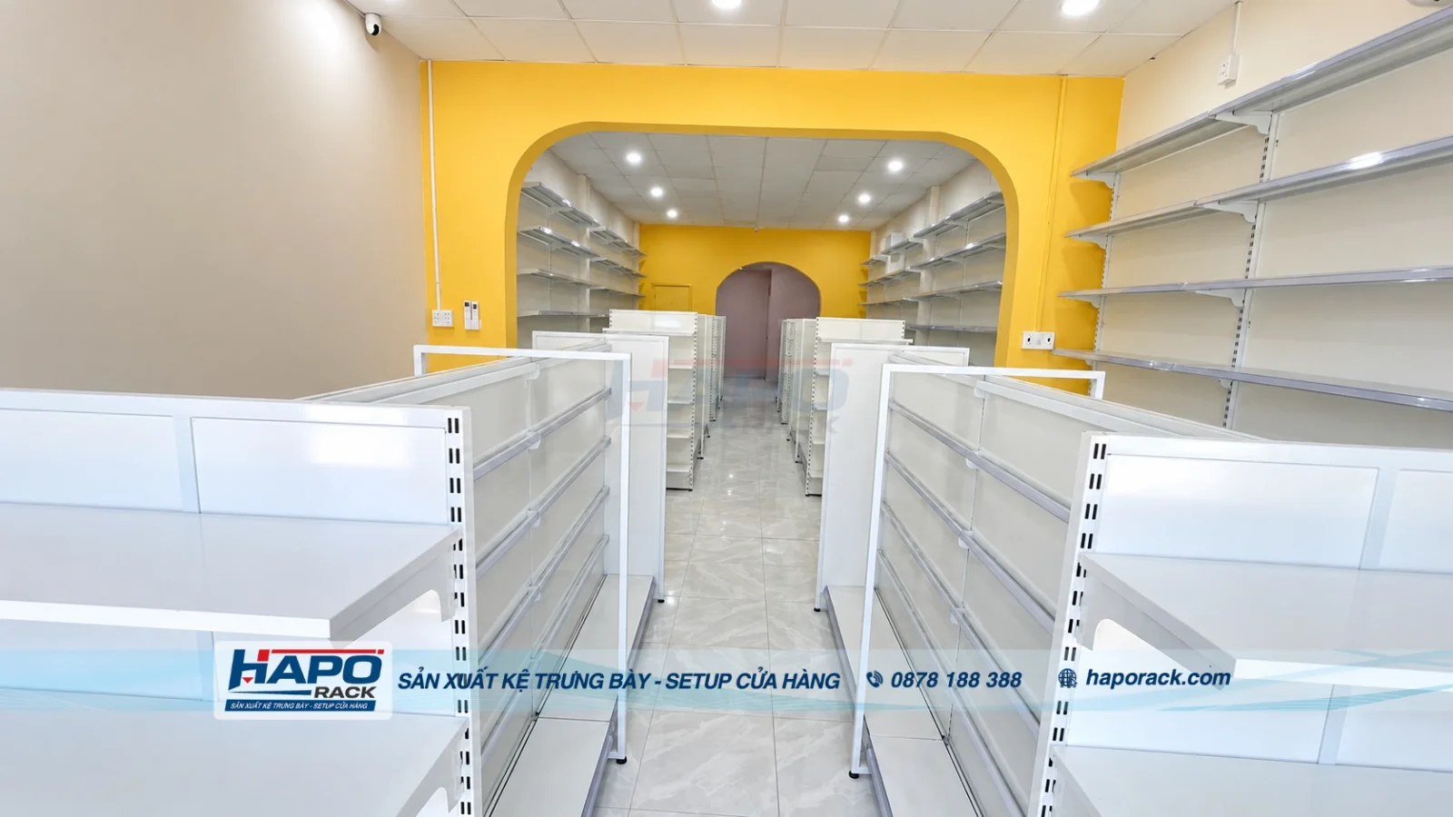 Thi Công Kệ Phụ Kiện – Quà Tặng – Văn Phòng Phẩm RÁI CÁ Tại Đức Linh, Bình Thuận