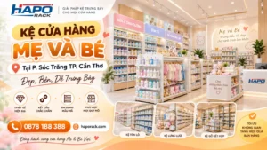 Thi Công Kệ Shop Mẹ Và Bé Tại P. Sóc Trăng TP. Cần Thơ – Đẹp, Bền, Dễ Trưng Bày