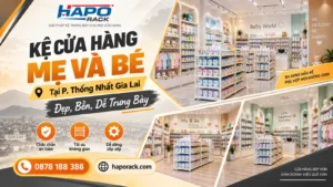 Thiết Kế Kệ Shop Mẹ Và Bé Tại P. Thống Nhất Gia Lai – Gọn Gàng, Tiện Trưng Bày